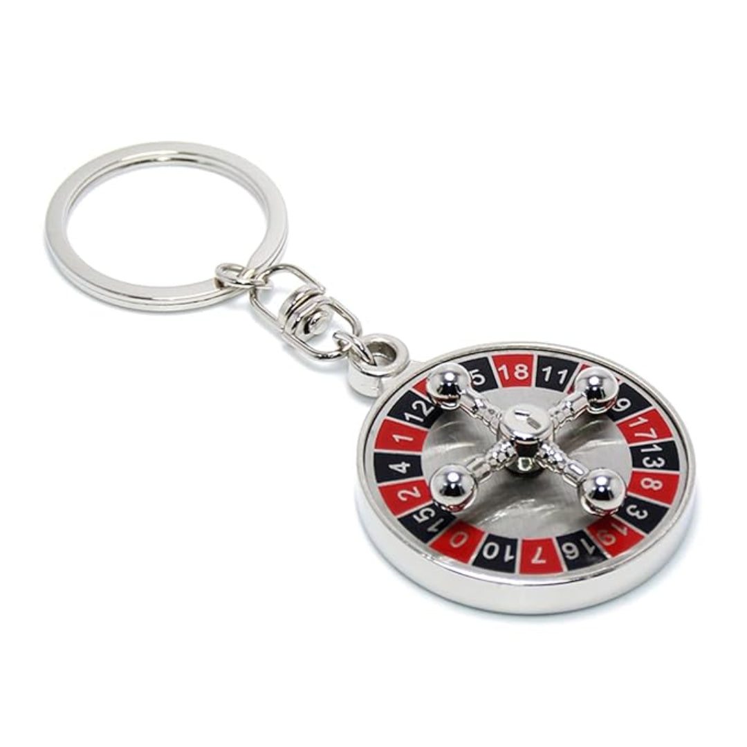 Casino Russian Roulette Keychain